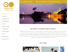 Tablet Screenshot of myanmargotour.com